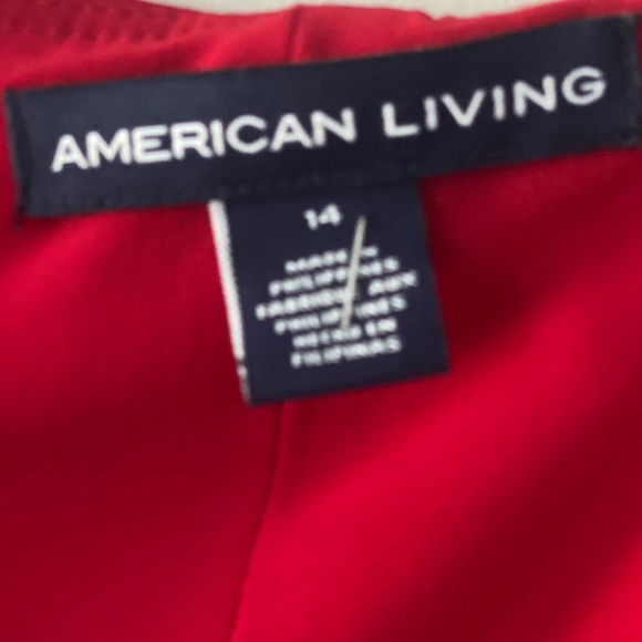 Beautiful red dress by American living. Size 14 - Picture 3 of 4